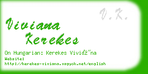 viviana kerekes business card